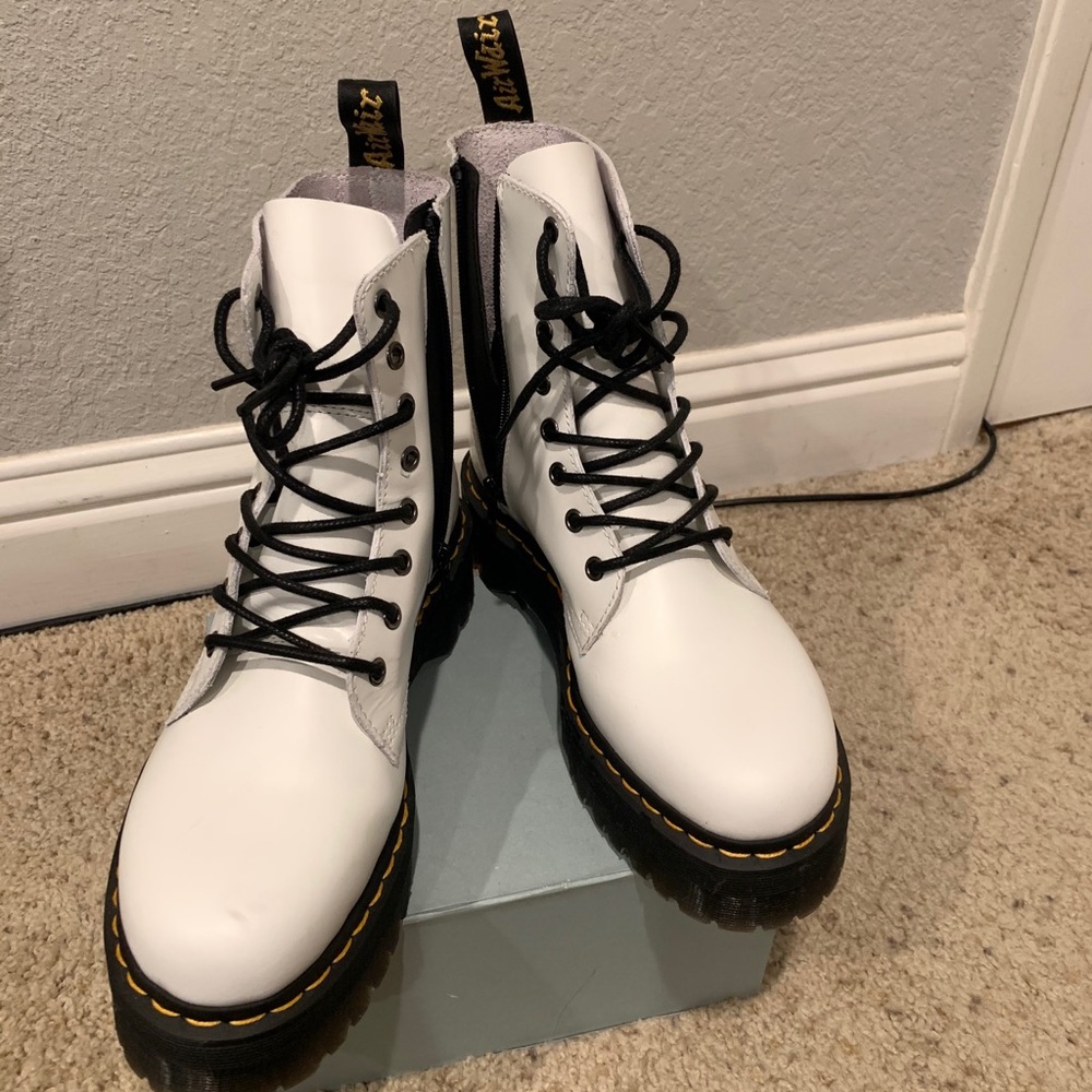 Dr. Martens Jadon White Boots